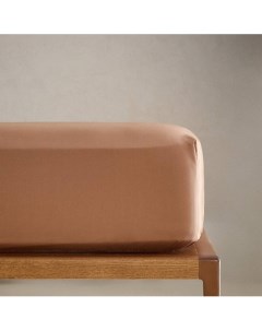 Притачная простыня из хлопкового перкаля 300 нитей 150 x 200 x 30 Zara home