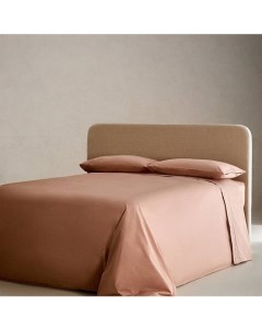 Притачная простыня из хлопкового перкаля 300 нитей 200 x 200 x 30 Zara home