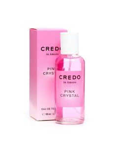 Туалетная вода женская Credo in Amore Pink Crystal, 100 мл (по мотивам Bright Crystal (Versace) Today parfum