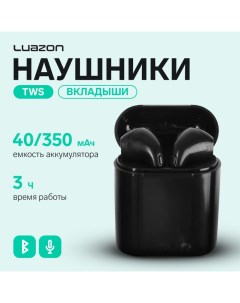 Наушники беспроводные Luazon i7-mini, TWS, BT 5.0, 40/350 мАч, глянцевые, чёрные Luazon home