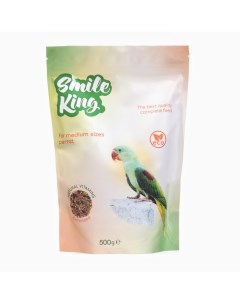 Корм для среднего попугая, 500 г Smile king