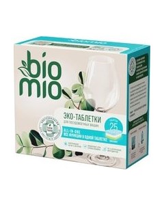 Таблетки для посудомоечных машин All-in-One с эфирным маслом эвкалипта Biomio