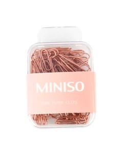 Скрепки Rose Gold Series 8714 Miniso