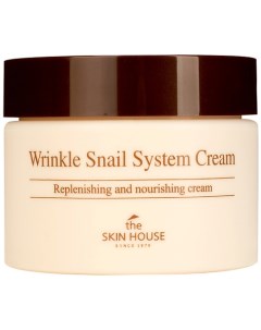 Крем улиточный анти-возрастной Wrinkle Snail System Cream The skin house