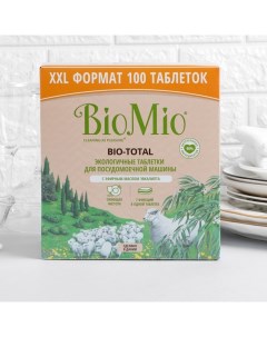 Таблетки для посудомоечных машин BIO-TOTAL с маслом эвкалипта 100 шт Biomio