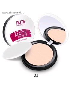 Пудра компактная Matte Transform, оттенок 03 натуральный беж Ruta