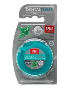 Professional DentalFloss Зубная нить ВОЛОКНА СЕРЕБРА мятная, 30 м. Splat