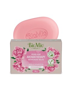 Натуральное мыло "Пион и пальмароза" Vegan-Soap Aromatherapy Bio mio