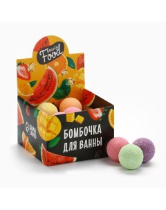 Бомбочка для ванны 40 г аромат фруктов BEAUTY FOOD Beauty fox