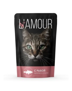 Влажный корм "" для кошек, рыба в соусе, 75 г L'amour