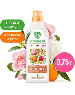 Кондиционер бальзам для белья «Цветущий апельсин и роза» 0,75л Synergetic