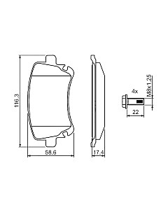 Тормозные колодки Bosch