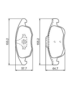 Тормозные колодки Bosch