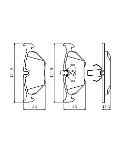 Тормозные колодки Bosch