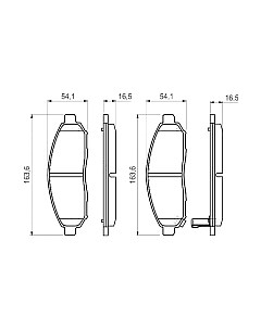 Тормозные колодки Bosch