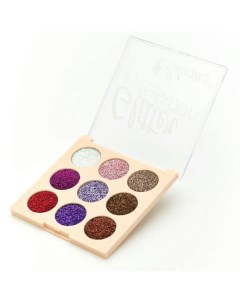 Тени белстящие для век GLITTER EYESHADOW Silvana