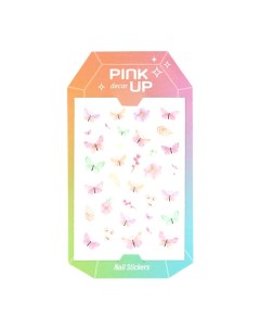 Наклейки для ногтей DECOR NAIL STICKERS переводные Pink up