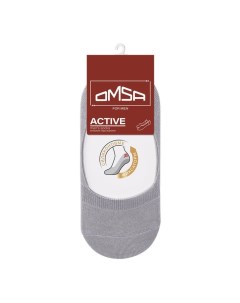 Носки-подследники мужские ACTIVE, размер 45-47, цвет grigio Omsa