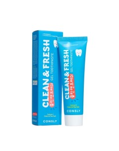 Гелевая зубная паста Clean&Fresh с кальцием и натуральной морской солью, 105 гр Consly