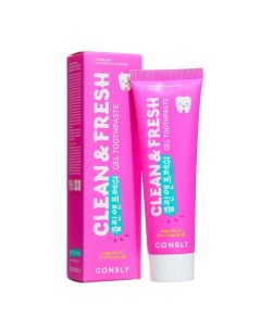 Гелевая зубная паста Clean&Fresh с экстрактами шалфея и провитамином B5, 105 гр Consly