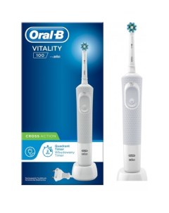 Электрическая зубная щетка Vitality 100 Cross Action D100.413.1 (белый) Oral-b