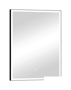 Зеркало Frame Led Black 60x80 (с подогревом и часами) Континент