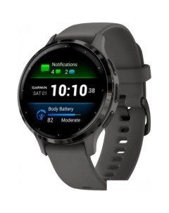 Умные часы Venu 3S (серая галька, с силиконовым ремешком) Garmin