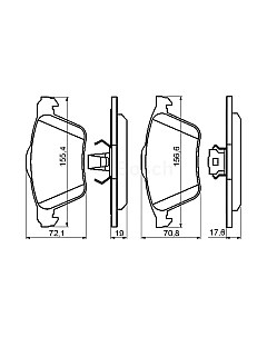 Тормозные колодки Bosch