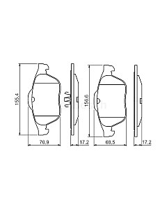 Тормозные колодки Bosch