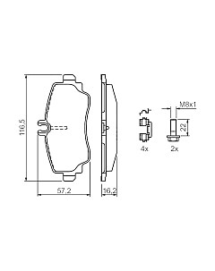 Тормозные колодки Bosch