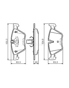 Тормозные колодки Bosch