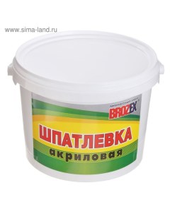 Шпатлёвка акриловая, 3 кг Brozex