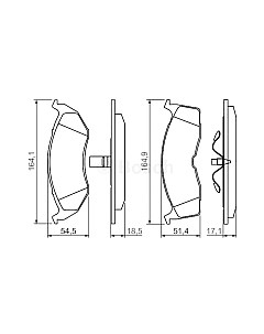 Тормозные колодки Bosch