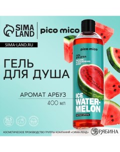 Гель для душа женский Ice watermelon, 400 мл, аромат арбуза Pico mico