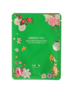 Маска для лица тканевая Moisture Essence Mask Green Tea, 25 мл Eyenlip