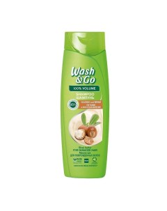 Шампунь для поврежденных волос с маслом ши 360 мл Wash&go