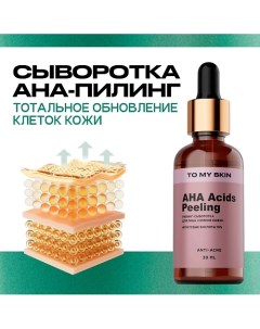 Активная сыворотка концентрат AHA ACID active serum 30.0 To my skin