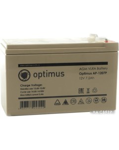 Аккумулятор для ИБП AP-1207P (12В/7.2 А·ч) Optimus