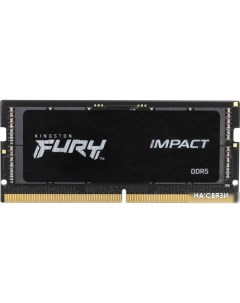 Оперативная память FURY Impact 16ГБ DDR5 SODIMM 6000 МГц KF560S38IB-16 Kingston