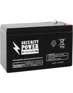 Аккумулятор для ИБП SP 12-9 F1 (12В/9 А·ч) Security power