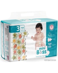 Подгузники Jumbo Midi 3 MBJ-03 (68 шт) Mini boss