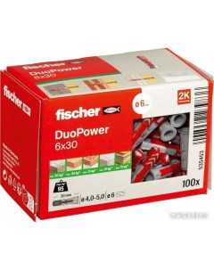 Дюбель универсальный DuoPower 6 x 30 535453 (100 шт) Fischer