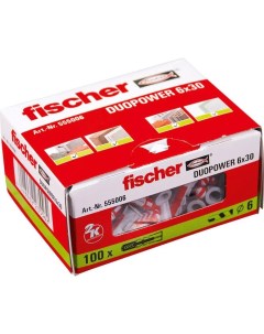 Дюбель универсальный DuoPower 6 x 30 555006 (100 шт) Fischer