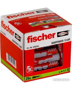 Дюбель универсальный DuoPower 12 x 60 538243 (25 шт) Fischer