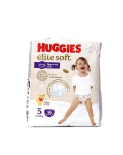 Трусики-подгузники Elite Soft 5 (12-17кг), 19 шт. Huggies