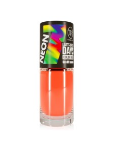 Лак для ногтей Color Gel Lasts Up To 7 Days Neon, тон 312 Orange Fire, 8 мл Tf