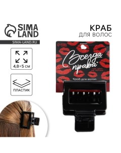 Краб для волос «Всегда права» Art beauty