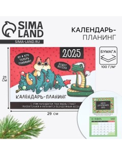 Календарь 2025 настенный, планинг «Новый год: Это мой год», 29 х 21 см Сима-ленд