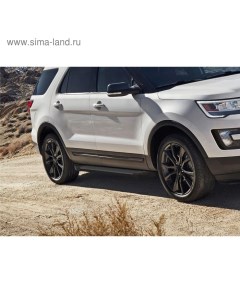 Порог-площадка "Black", Ford Explorer 2011-н.в., с крепежом, F193ALB.1802.1 Rival