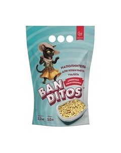 Наполнитель для туалета Древесный комкующийся Banditos